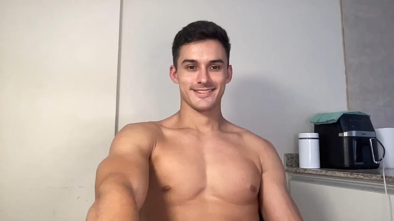 porn gay Handsome muscular Latino guy with an asshole